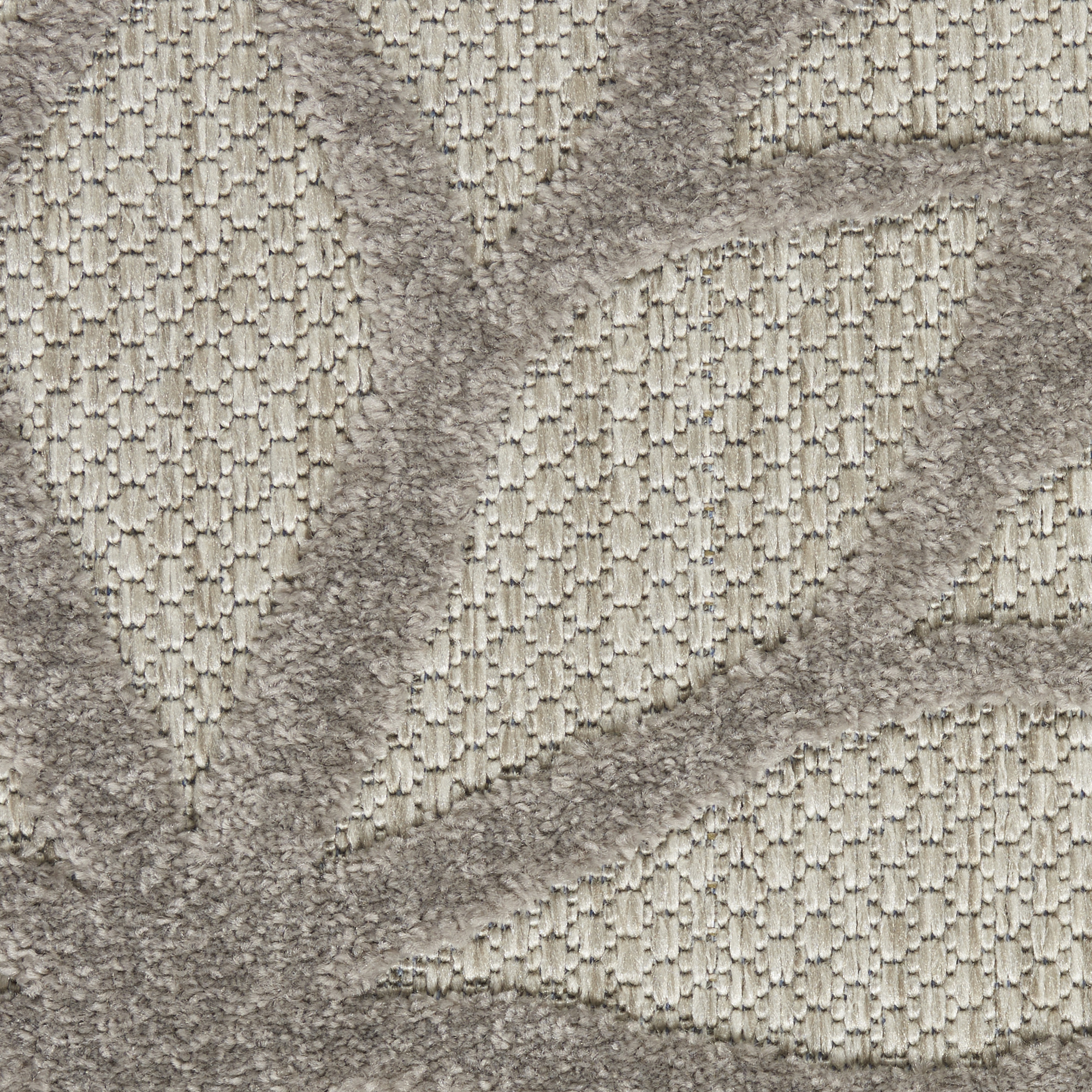 Nourison Aloha 6' x 9' Silver Grey Tropical Rug