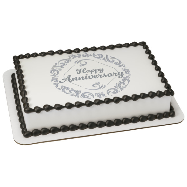 Silver Anniversary PhotoCake® Edible Image®