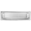 Half-long-size 2 ½-inch-deep Super Pan® heavy-duty stainless steel steam table pan with flat corners