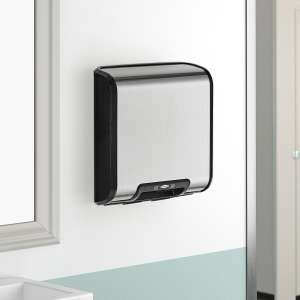 Bobrick, TrimDry, TrimDry™, Surface-Mounted Automatic Hand Dryer, ADA Compliant, Satin Finish, 115V
