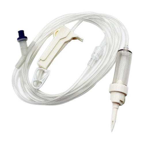 Each - 27086 - IV Administration Set, 78", 15drp/ml w/ 1 Needle-Free Injection Site, Luer Lock/Slip Connector