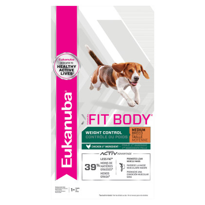 Eukanuba Fit Body Fit Body Weight Control Medium Breed Dry Dog Food