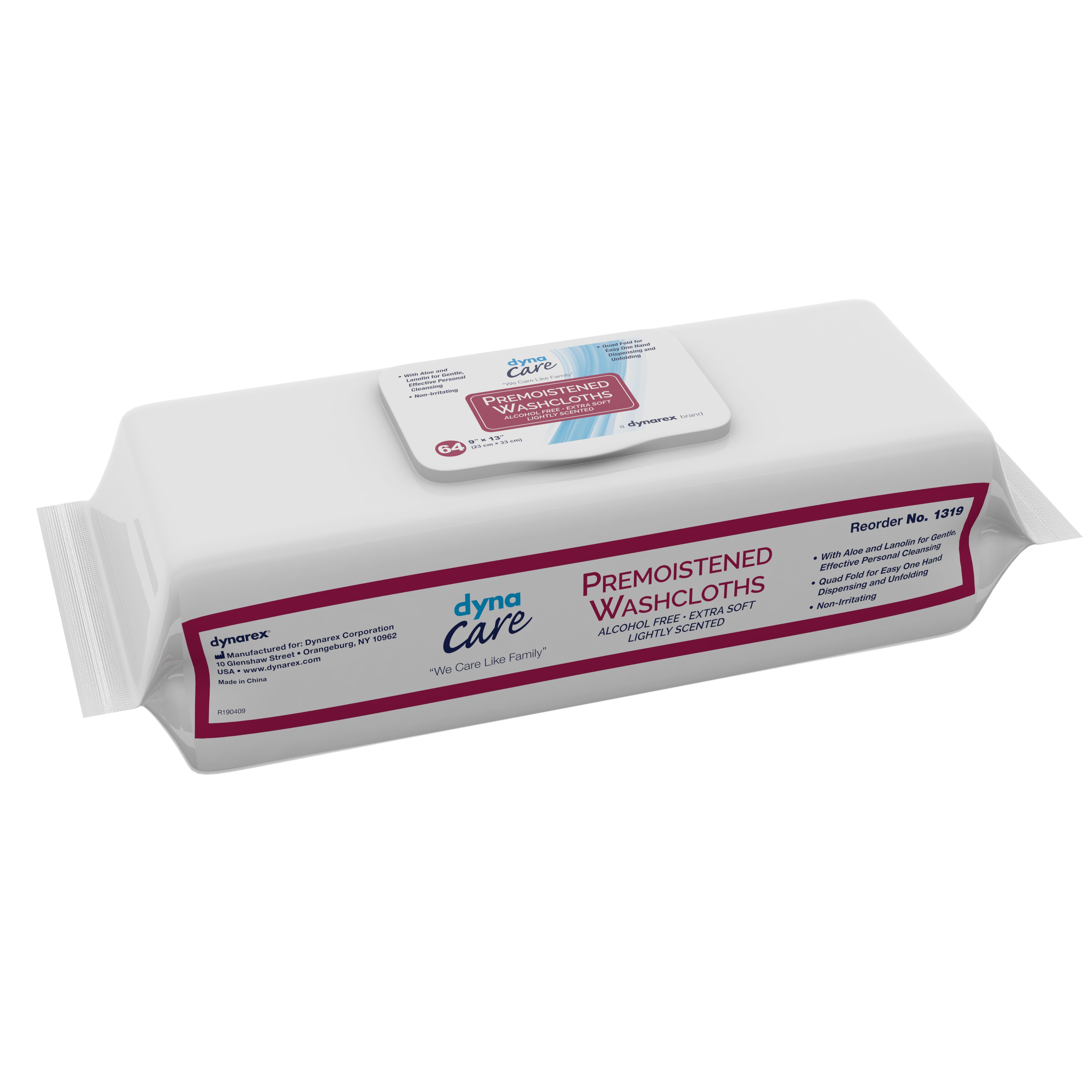 dynarex Personal Cleansing Wipe, Unscented MK DYN-1319