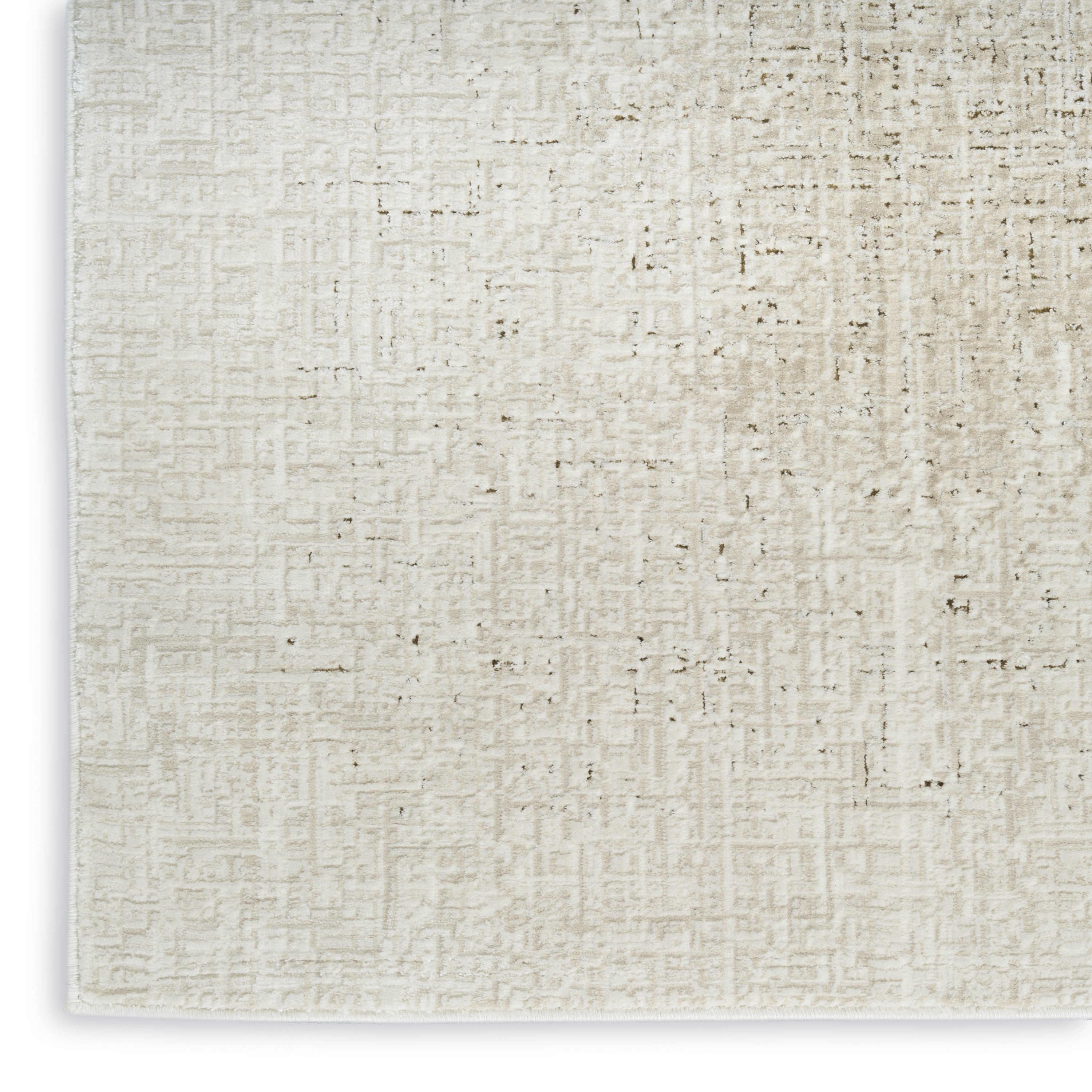 DKNY Grand Street 6' x 9' Ivory Beige Modern Indoor Rug