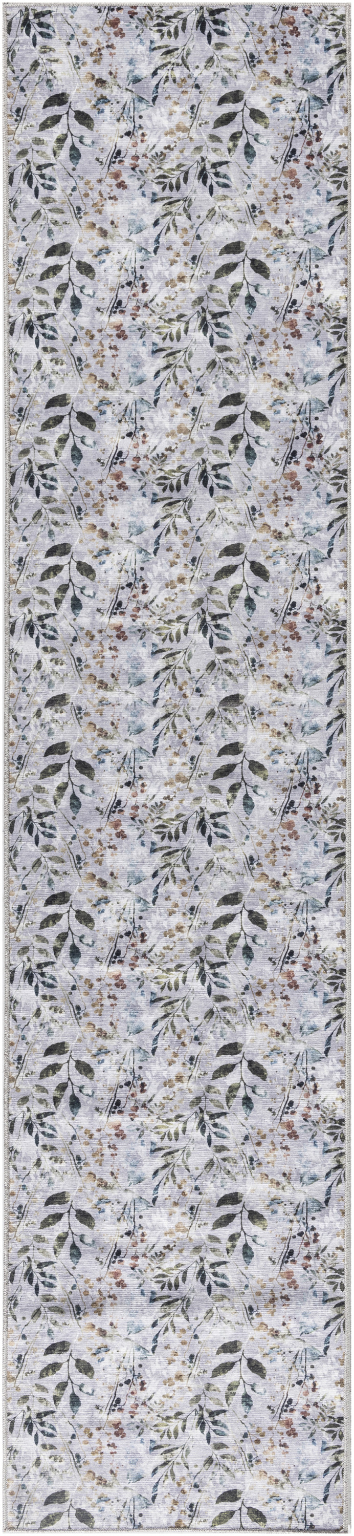 Nourison Nourison Washables 2'2" x 10' Grey Multicolor Contemporary Indoor Rug