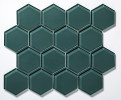 Glass Essentials Lagoon 3″ Hexagon Mosaic Glossy