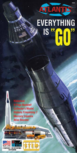 Atlas with Mercury Capsule Model