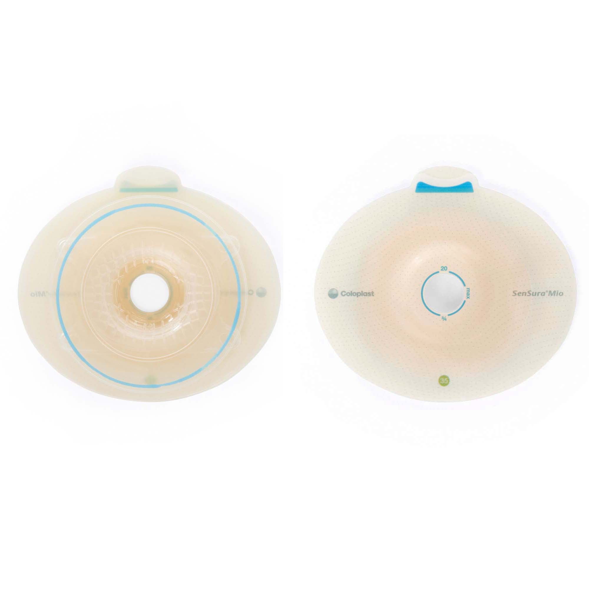 SenSura® Mio Flex Convex Light Ostomy Barrier, 31 mm Stoma Opening, Red Match