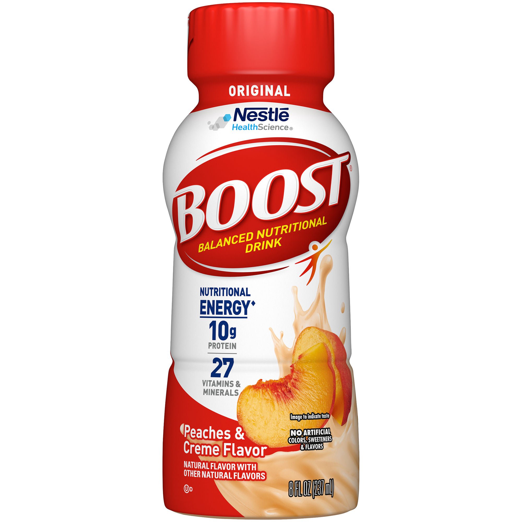 Boost® Original Peaches and Creme Balanced Nutritional Drink, 8-ounce bottle