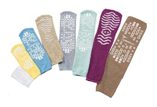 Slipper Socks Cardinal Health™ Unisex Adult 2X-Large Double Tread Single Patient Use Green
