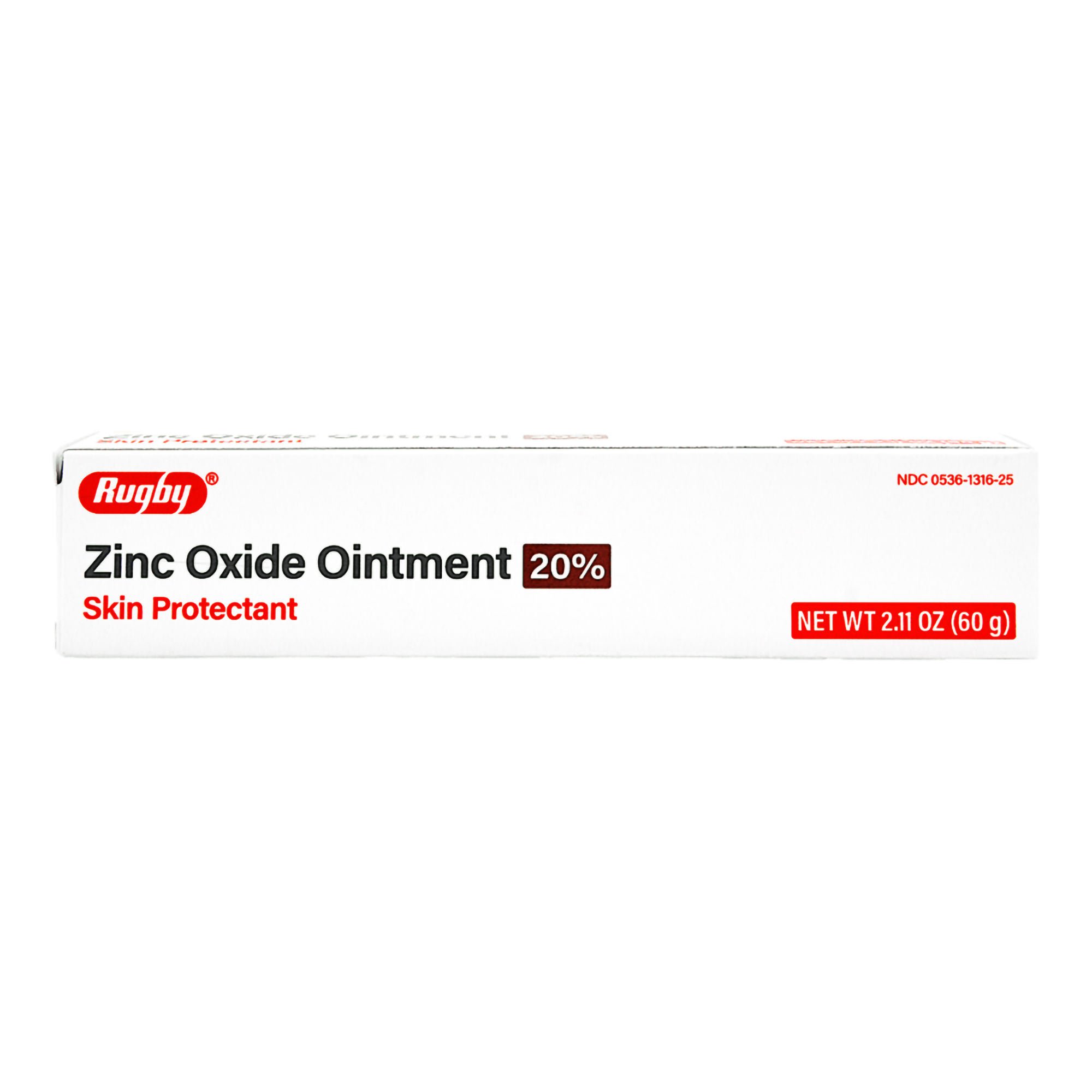 Rugby® 20% Zinc Oxide Ointment Skin Protectant, 60-gram Tube