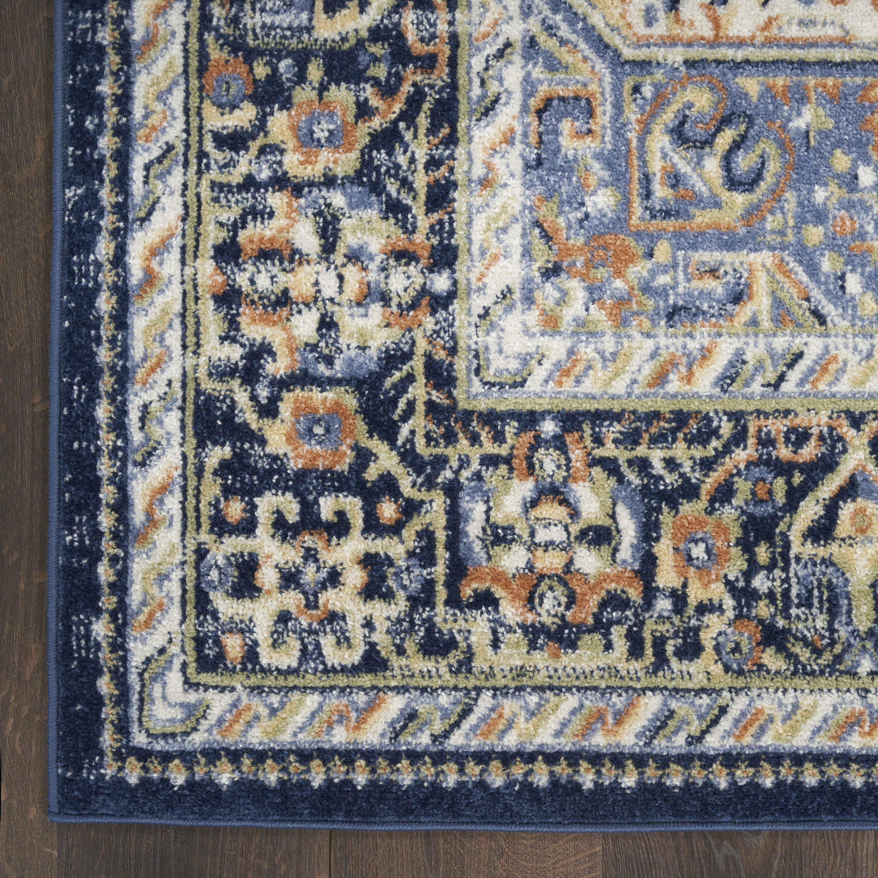 Nourison Nourison Essentials Persian 2'2" x 10' Navy Vintage Rug