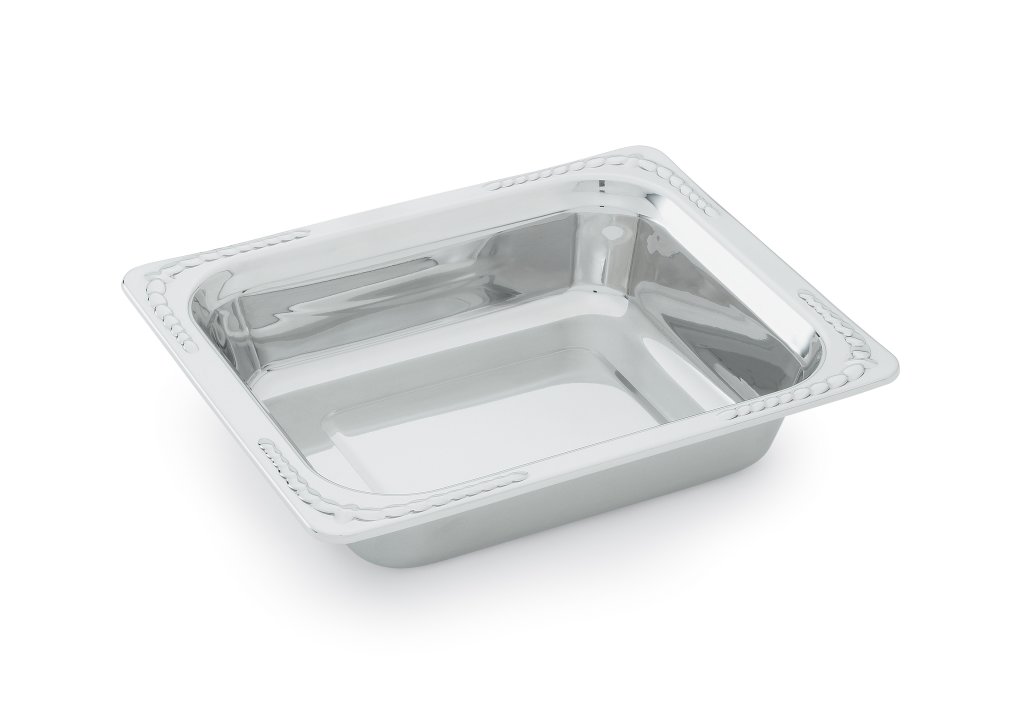 Half-size 2 ¾-inch-deep Miramar® stainless steel decorative pan
