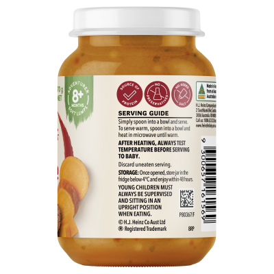  Heinz® Beef & Vegetable Casserole Baby Food Jar 8+ months 170g 