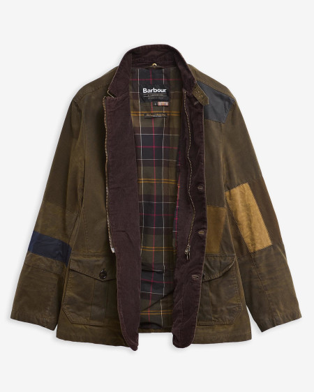 Barbour Re-Loved Lutz Waxed Jacket - Size L