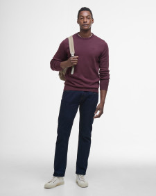 Pima Cotton Crew Neck Jumper Burnt Heather