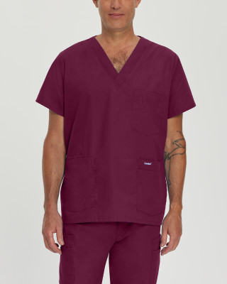 Landau 7489 Men&#8216;s Popular 5 Pocket Pullover Scrub Top wsl-Landau