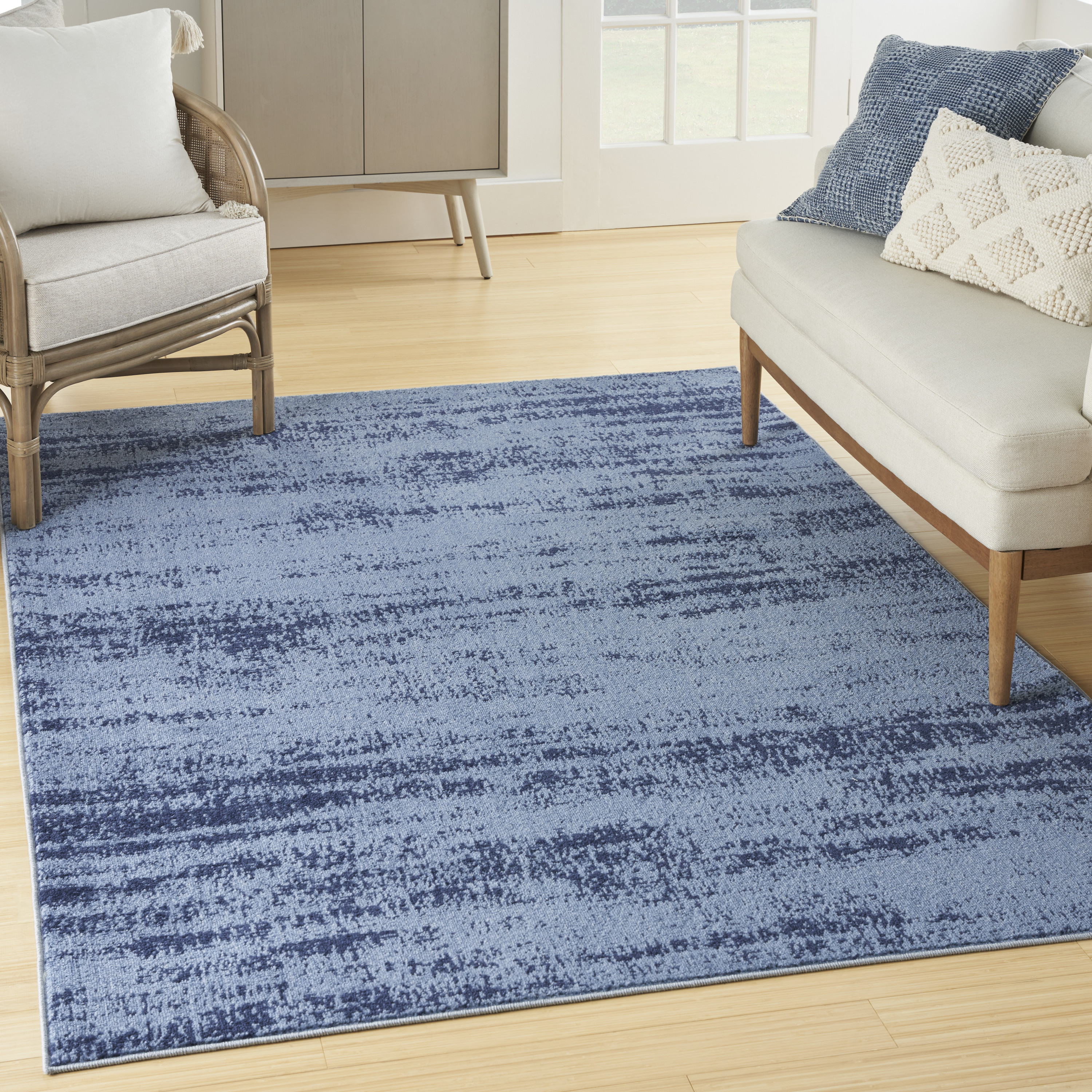Nourison Nourison Essentials 6' x 9' Denim Modern Rug