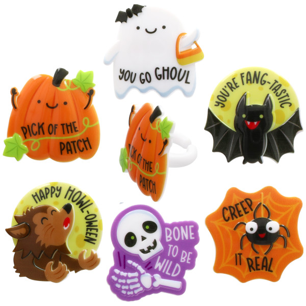 Punny Monster Friends Cupcake Rings