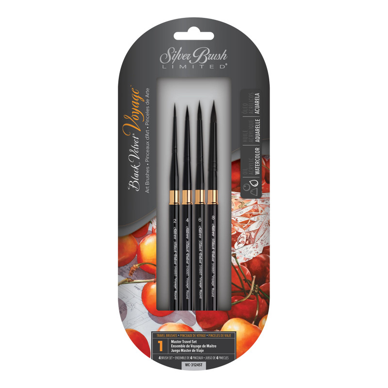 Black Velvet® Voyage™ 4-Piece Brush Set