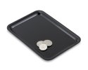 Scratch-Resistant Plain Black Plastic Tip Tray