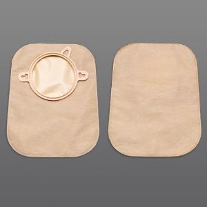 New Image™ 18753 Two-Piece Beige Ostomy Pouch, Pre-cut to Fit 57 mm Stomas, Red