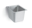 16-inch single-bowl super-heavyweight stainless steel undermount welded-in sink with 3 1/2-inch center drain