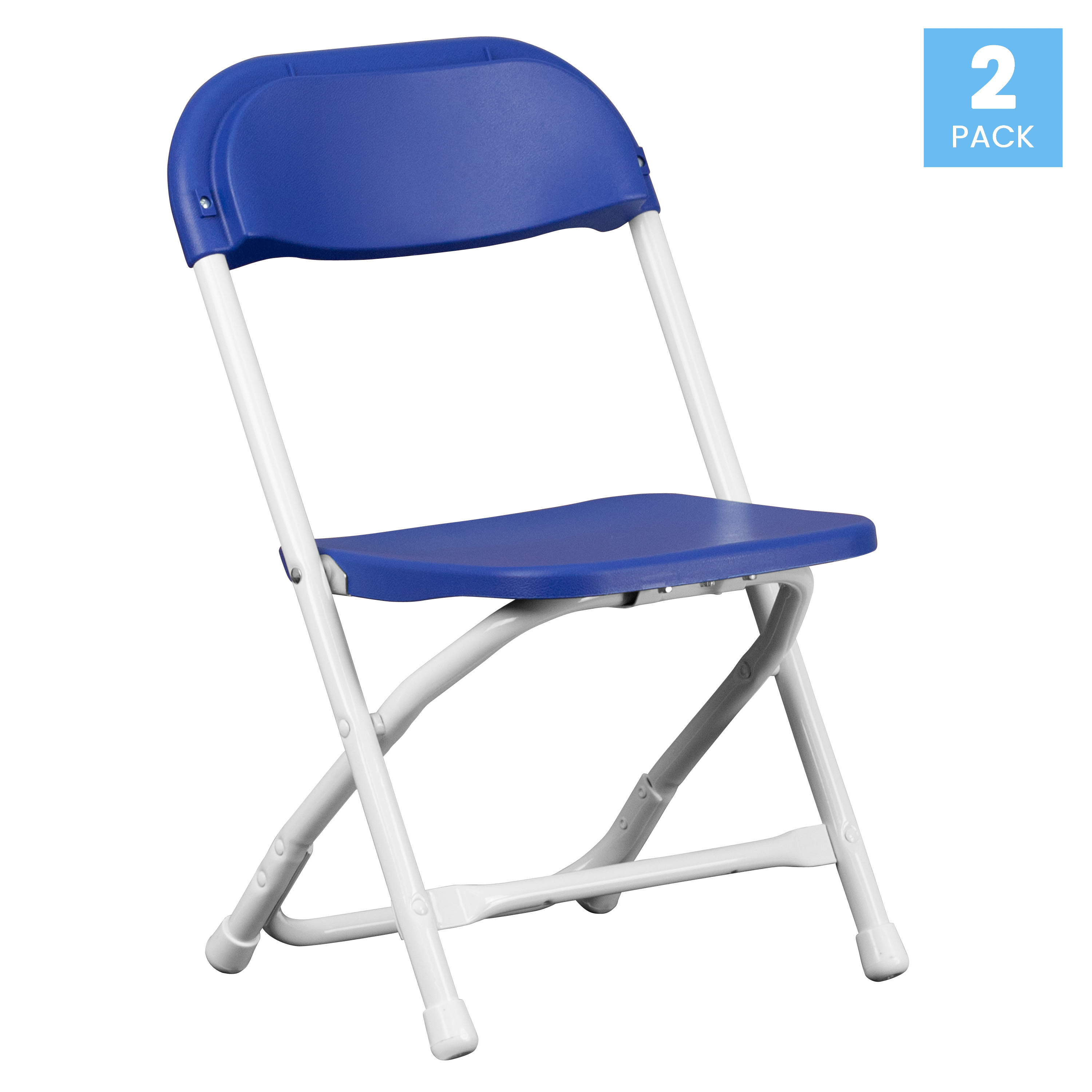 Pack de 2 sillas plegables de plástico blanco para niños - Imagen 60 de 63