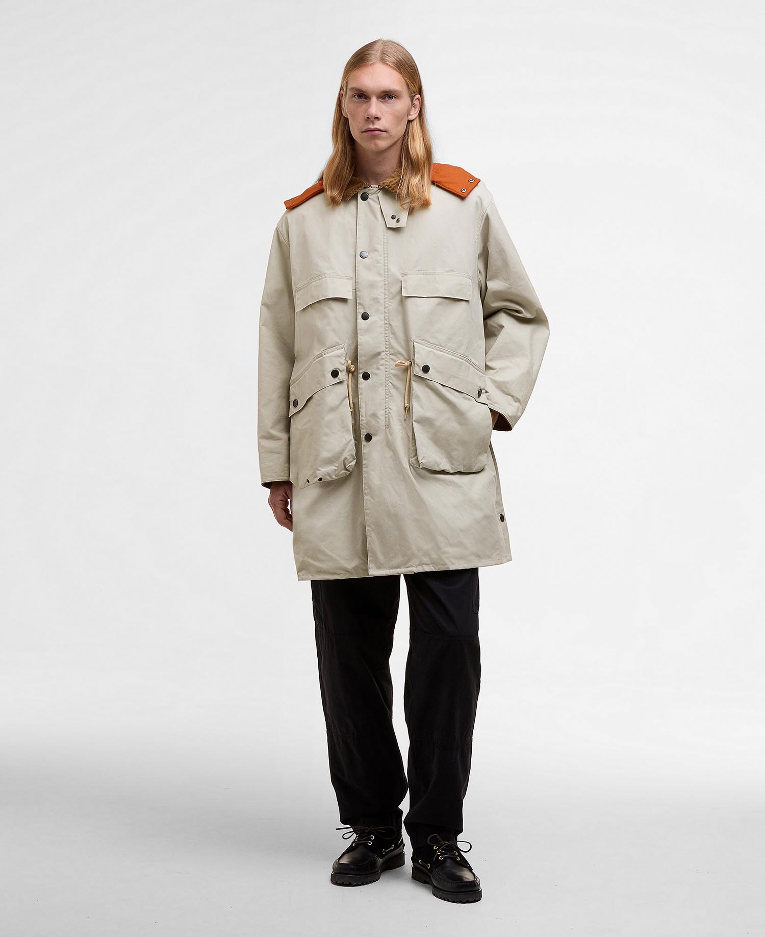 Barbour x Kaptain Sunshine Oversized Bedale Casual Field Coat image number 0