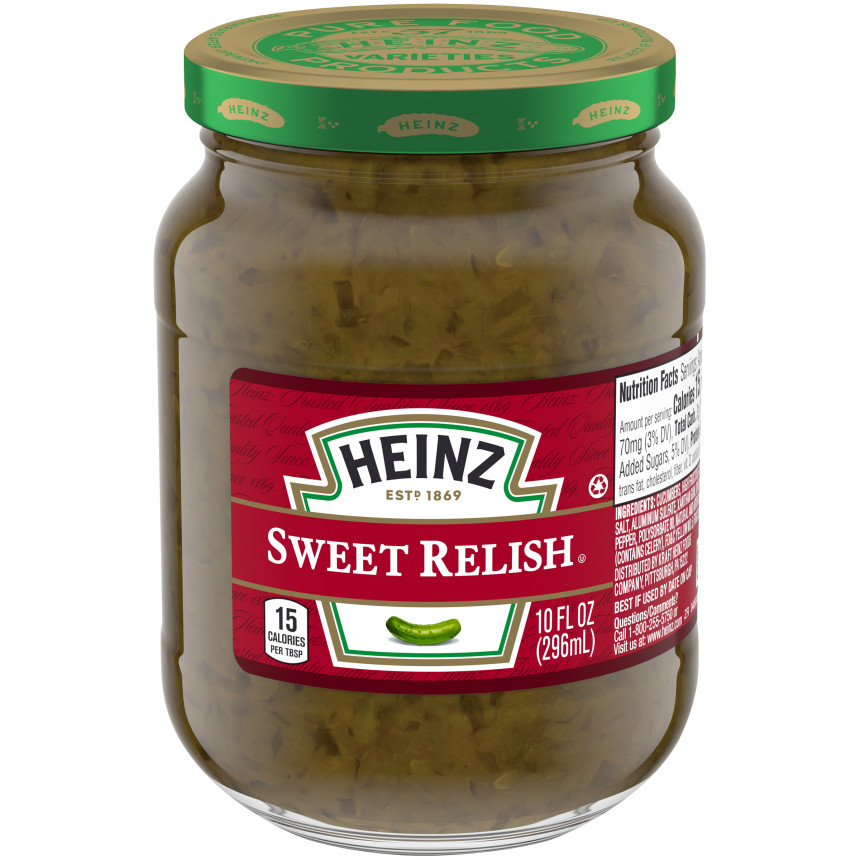 Heinz Sweet Relish, 10 fl oz Jar image 