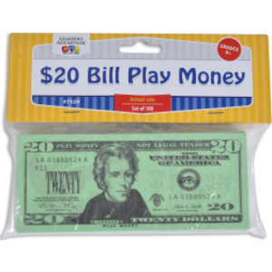 Play Bills - $20 Bills - Set of 100