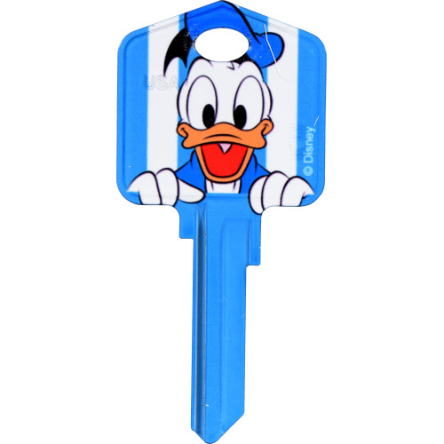 Disney Mickey Mouse & Friends Angry Donald Duck Key Blank Disney
