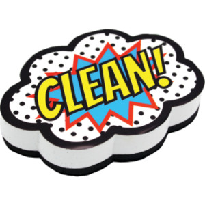 Magnetic Whiteboard Eraser, Superhero Clean!