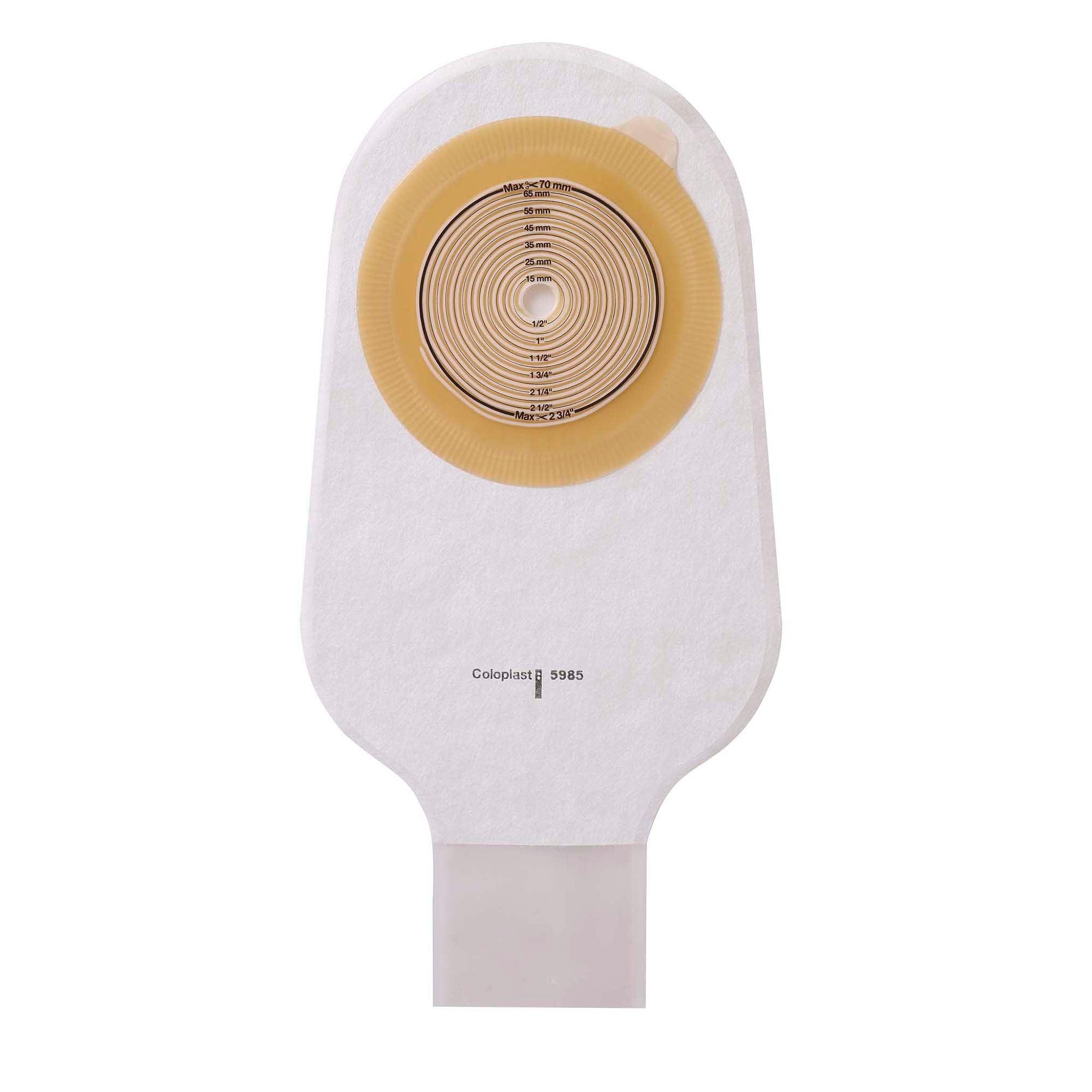 Assura® One-Piece Opaque Colostomy Pouch, Cut to Fit Stomas 10 – 55mm