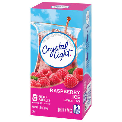 Crystal Light Raspberry Ice Drink Mix, 6 ct Pitcher Packets