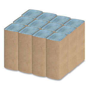 IFDW120, Cascades Pro, Tuff-Job, Folded Towel, S-Fold, 2 ply, Powder Blue