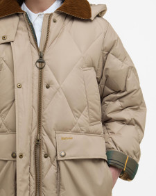 Longline Yasmin Down Puffer Jacket Light Trench