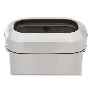 RUB2147581, Rubbermaid Commercial, Refine, 15 gal, Metal, Stainless Steel, Rectangle, Receptacle