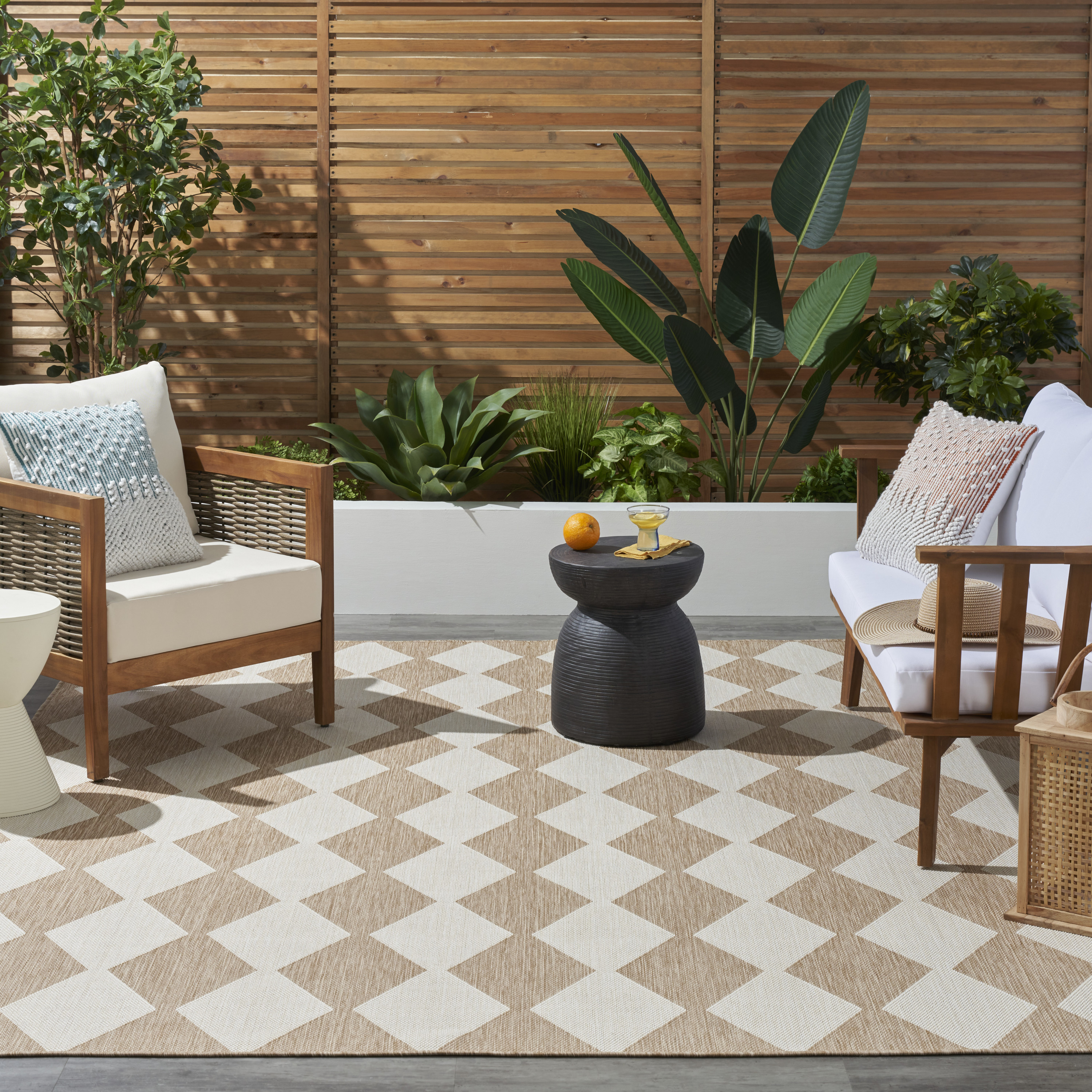 Nourison Positano 5' x 7' Jute Modern Rug