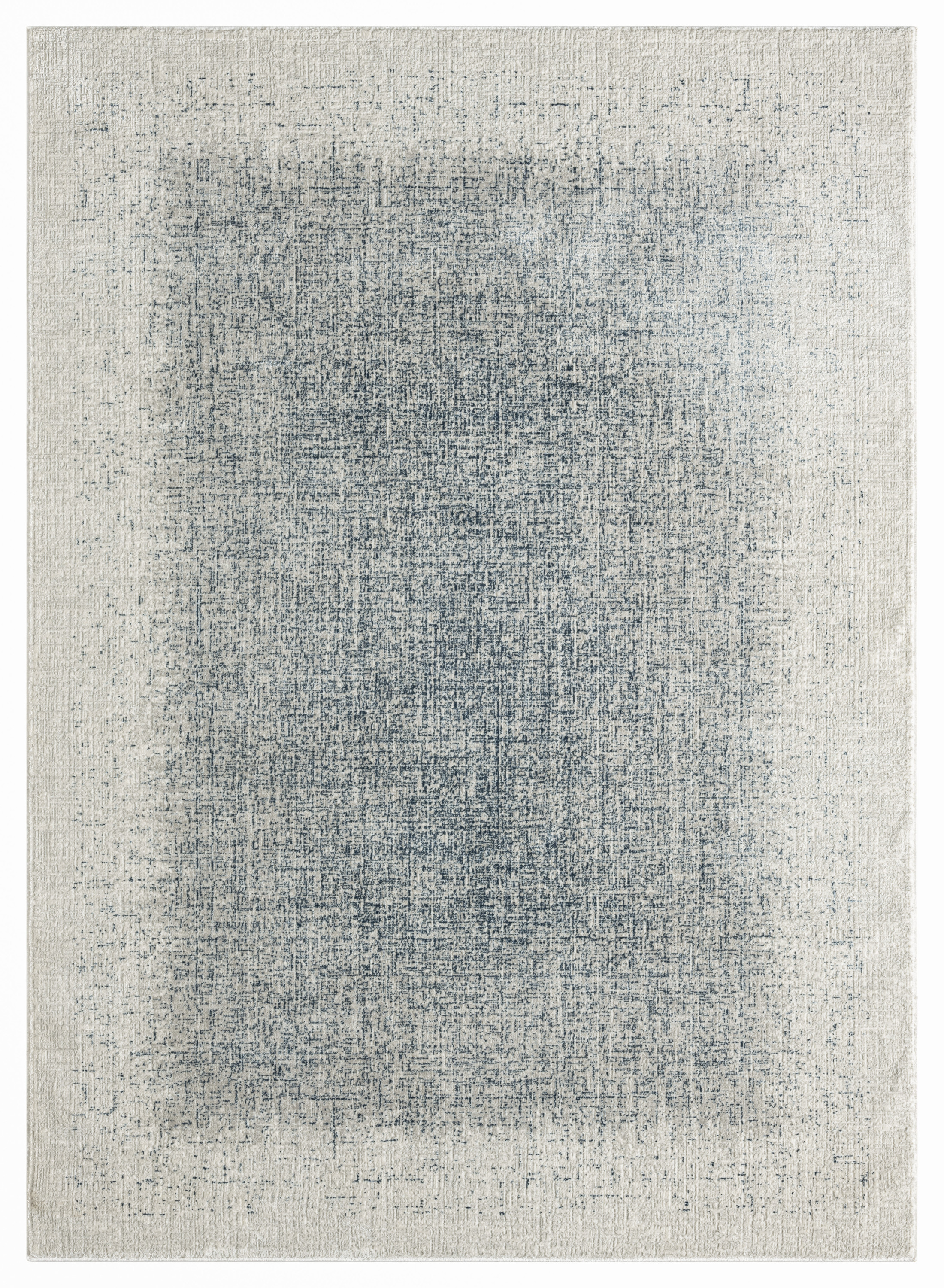 DKNY Grand Street 3'11" x 5'11" Ivory Blue Modern Indoor Rug