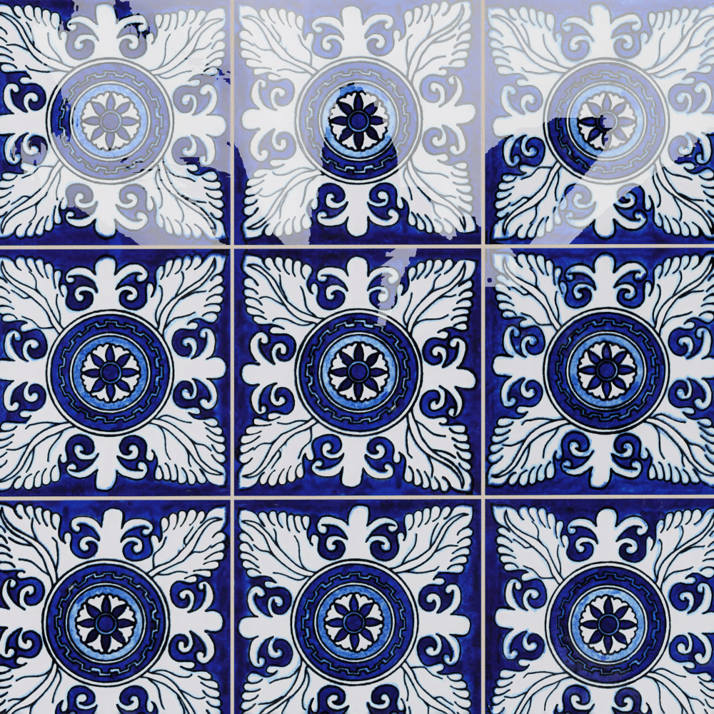 Provincial Deco Castelo 6 in. x 6 in. Porcelain Wall Tile
