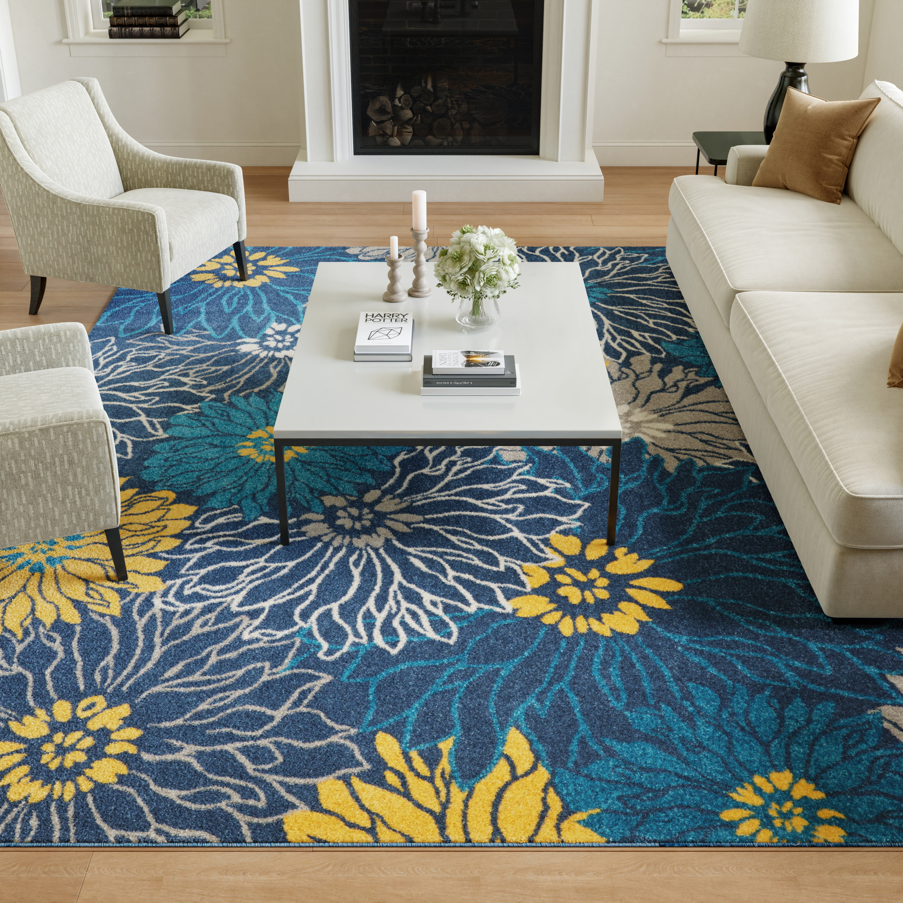 Nourison Passion 8' x 10' Blue Contemporary Indoor Rug