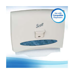 KIM07410, Kimberly Clark, Scott, Half Fold, Toilet Seat Cover