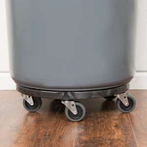 Rubbermaid Commercial, BRUTE, Quiet, Black, Receptacle Dolly