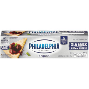 PHILADELPHIA Original Cream Cheese, 48 oz. Loaf (Pack of 6) image