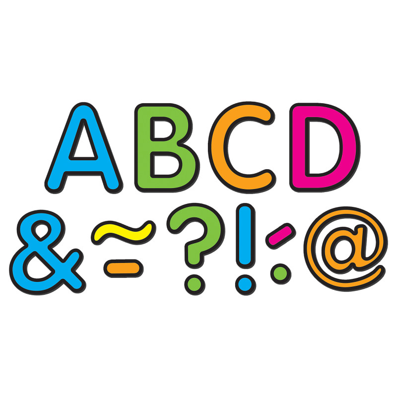 Neon Brights Classic 2" Magnetic Letters