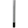 Aluminum Service Poles Blank pole withDivider 12' 2" Gray