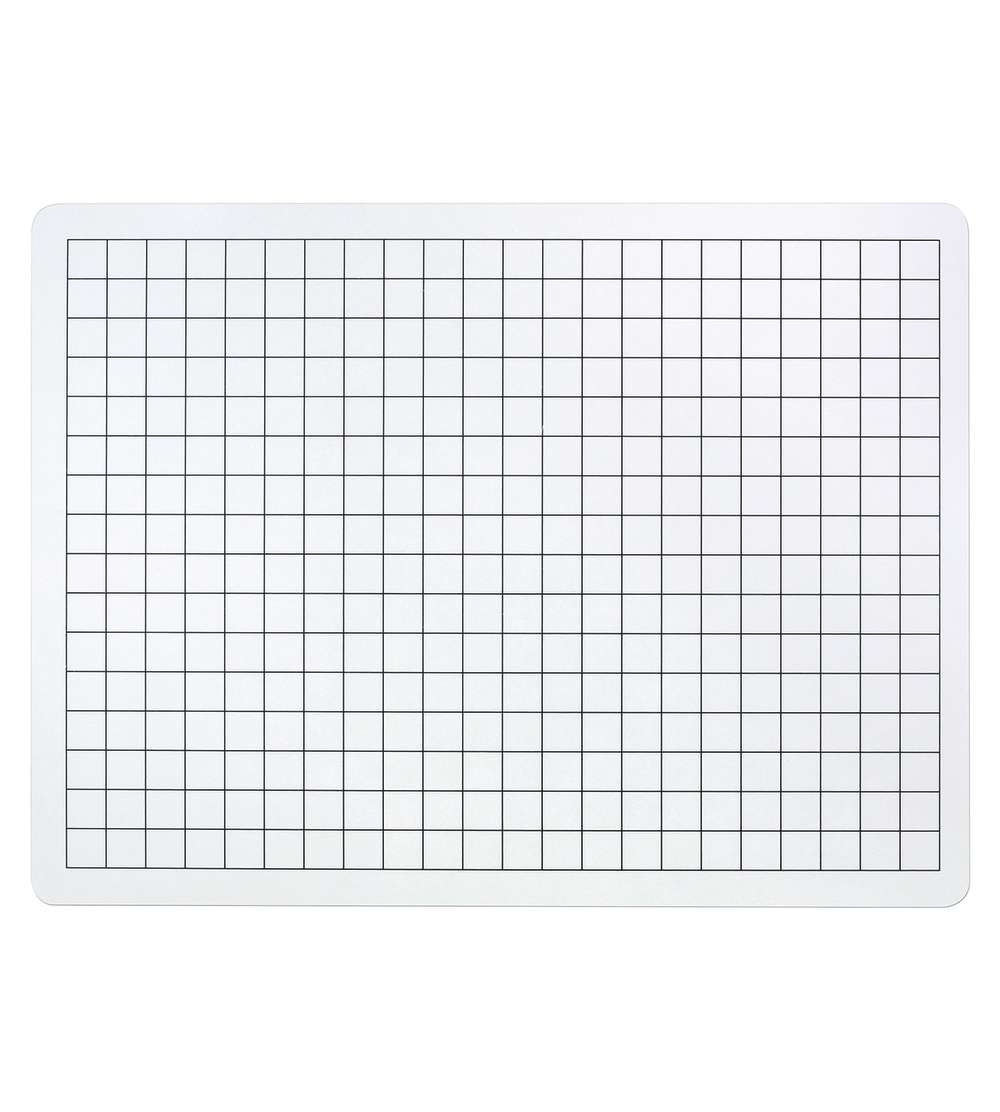 2Sided Math Whiteboards, 1/2" Grid/Plain Pacon® DIXPAC900910