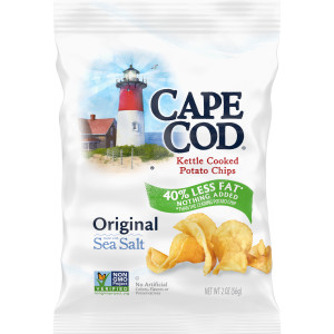Cape Cod® Potato Chips, Less Fat Original Kettle Cooked Chips, 2 Oz