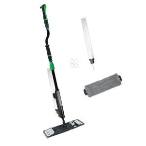 Unger, Excella™, 16", Floor Cleaning Pocket Mop Kit with Offset Pole
